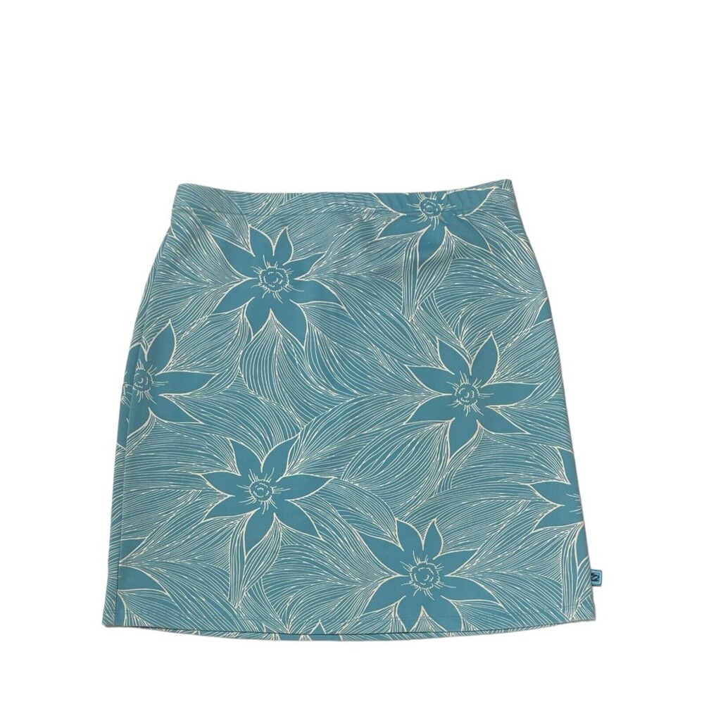 Billabong Mini Skirt Stretch Floral Blue Women’s Small